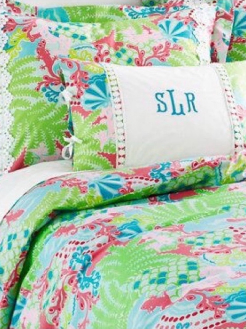Lilly Pulitzer Duvet Set | HTF “Checking In Gecko” | Twin